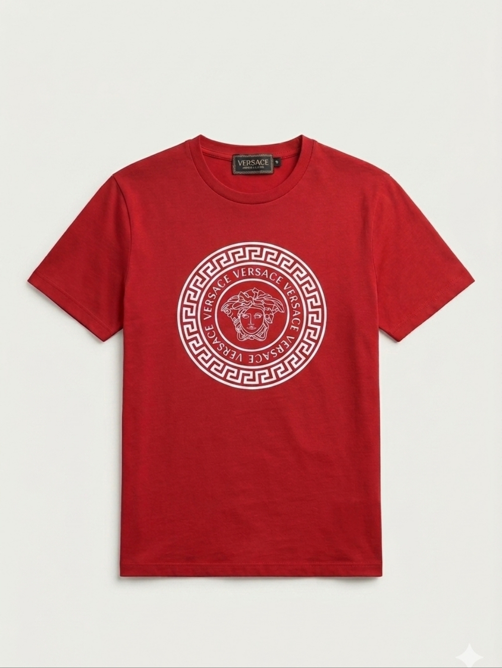 Versace Red Medusa Graphic Tee for Boys